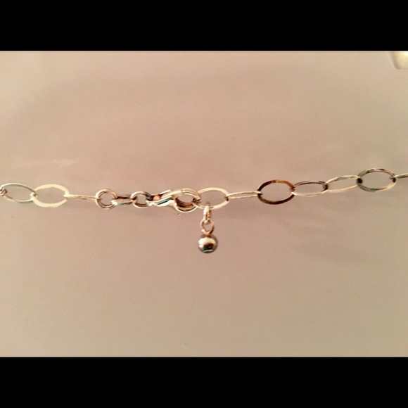 Sterling adjustable multi-color teardrop necklace - Picture 4 of 4